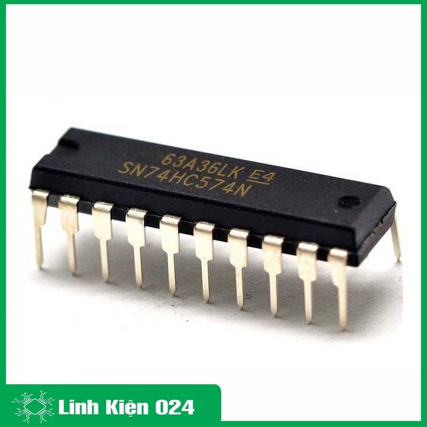 Chíp 74HC574 Octal D-type F/F Edge-Trigg. Tri-State DIP20