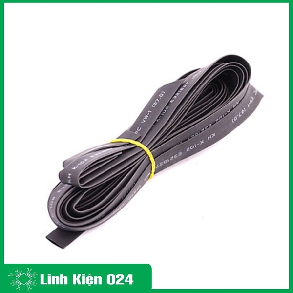Bộ 5 Gen Co Nhiệt, Mỗi Ống Dài 1m ( Đen ) - 10mm