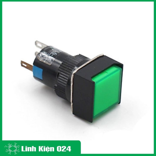 Nút Nhấn Đề Vuông 24VDC AL6 - A Nhấn Giữ Có Đèn Nhiều Màu