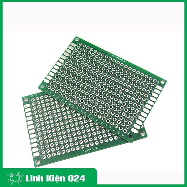 PCB Đục Lỗ Hai Mặt Loại 4X6CM 1.6MM