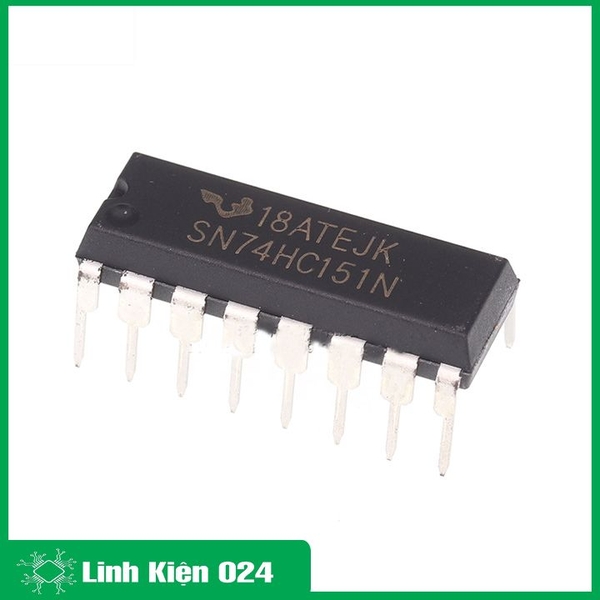 Chíp 74HC151 8 Input Multiplexer DIP16 (K9I15)