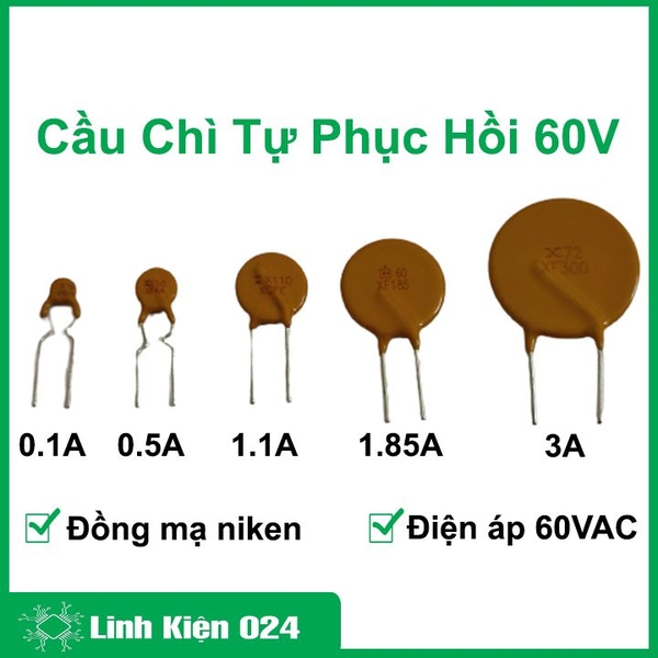 Cầu Chì Tự Phục Hồi 60V