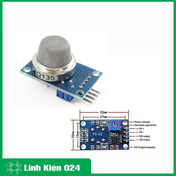 Module Cảm Biến Chất Lương Không Khí MQ-135 (K3D20)