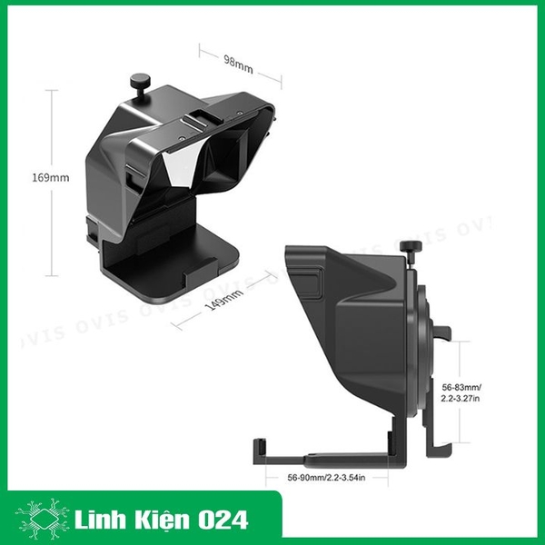 Máy Nhắc Chữ Mini Cho Vlogger, Nhà Báo, Người Thuyết Trình, Dùng Cho Smartphone, Tablet | Ulanzi Teleprompter PT-16
