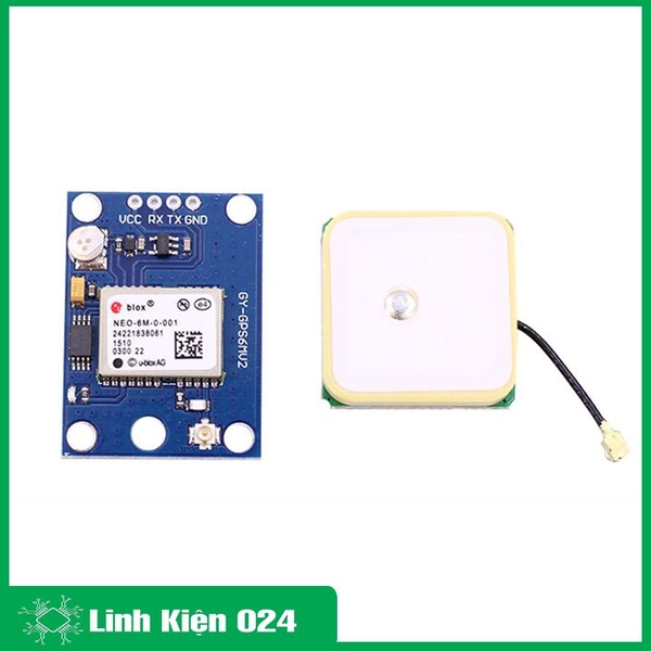 Module GPS GY-NEO6M Eeprom MWC APM2.5 3V-5V( Gồm Anten ) (K3e1)