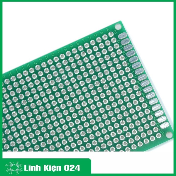 Phíp Đồng Đục Lỗ 2 Mặt PCB Xanh Dày 1.6mm - 9x15cm