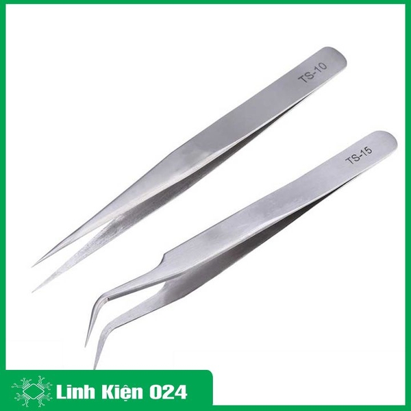 Bộ 2 Nhíp Gắp Linh Kiện Điện Tử Gooi ( 1 Cong - 1 Thẳng )