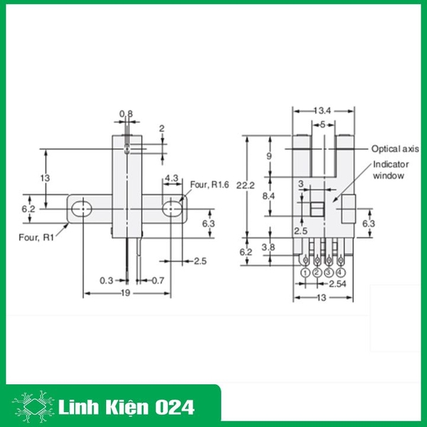 Cảm Biến Quang EE-SX672