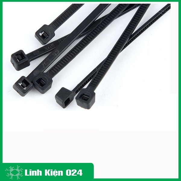 Gói 250PCS Dây Thít Đen 5X300mm