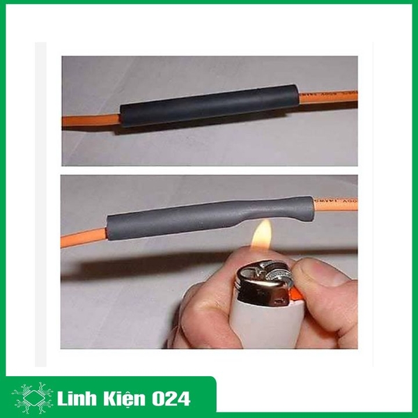 Bộ 10 Ống Gen Co Nhiệt Cách Điện, Mỗi Ống Dài 1m ( Đen ) - 3mm