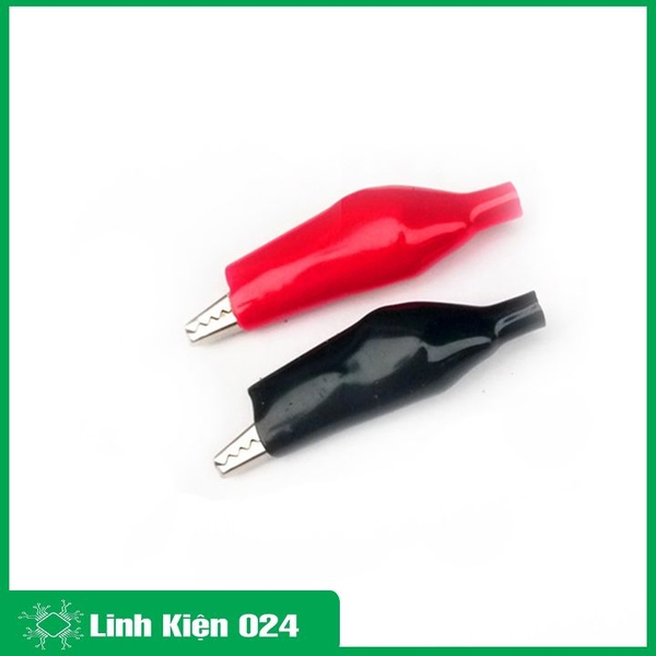Bộ 10 Kẹp Cá Sấu Bền Chắc 3.5cm (5 Đỏ- 5 Đen)