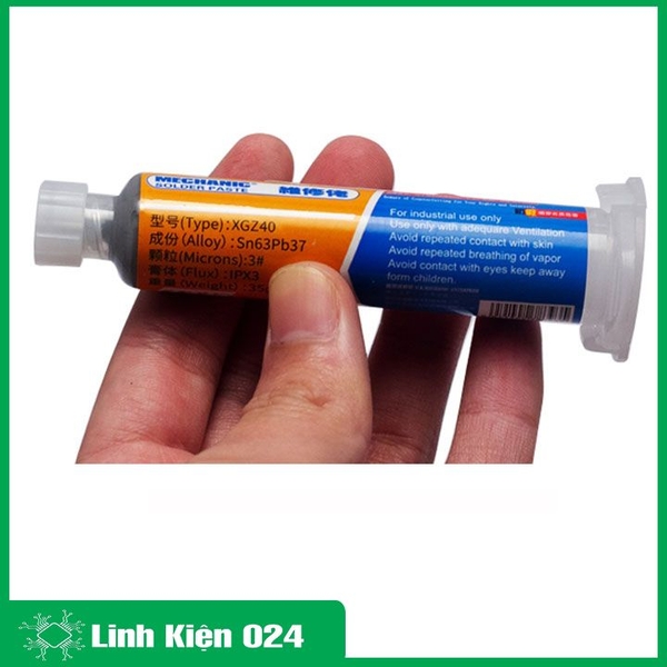 Thiếc Bột Mechani Solder Paste XG-Z40 35G Dạng Tuýp Sn63/Pb37