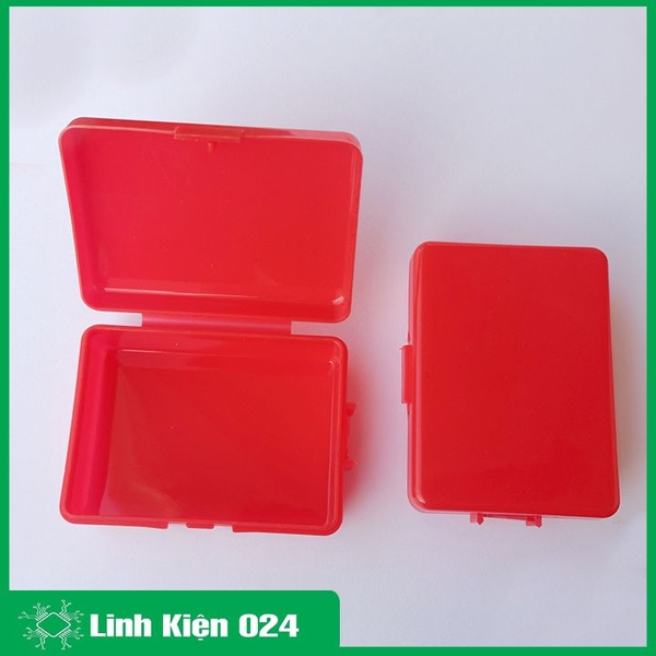 Hộp Nhựa Đỏ Kích Thước 6.8x5x2.5cm Hộp Lưu Trữ