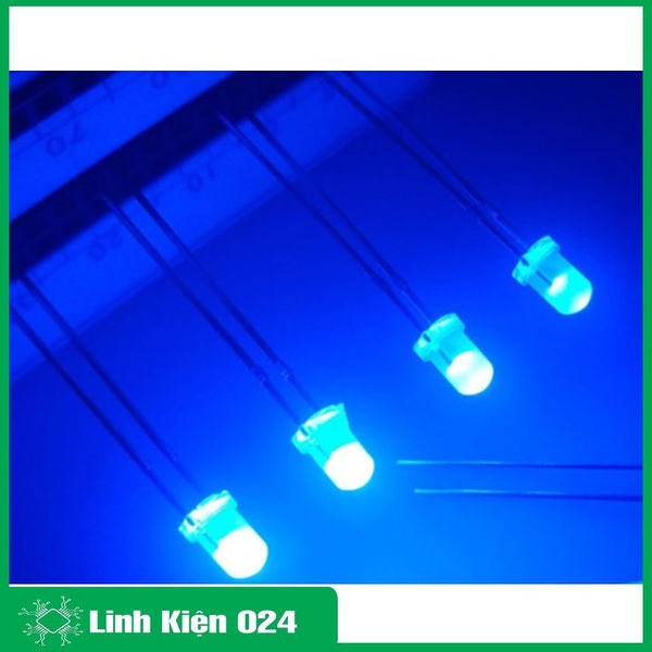 Led Đục 3mm Gói 1000 Bóng-Chân Dài - Ánh Sáng Dịu - Vàng