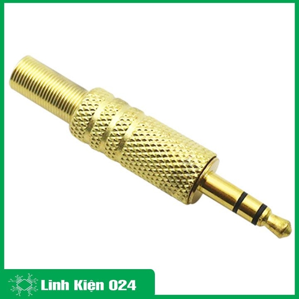Bộ 2 Jack Audio 3.5mm Đực Màu Vàng Gold Cực Chất