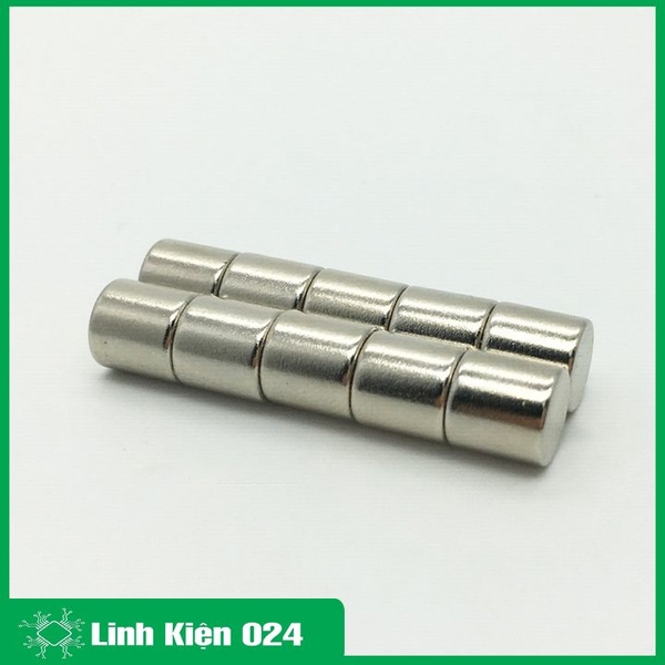 Nam Châm Đất Hiếm Trụ Tròn Nhiều Kích Thước