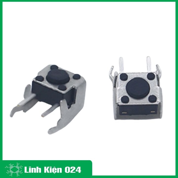 Nút Nhấn 6x6x5mm 2 Chân Vuông Bên Cạnh