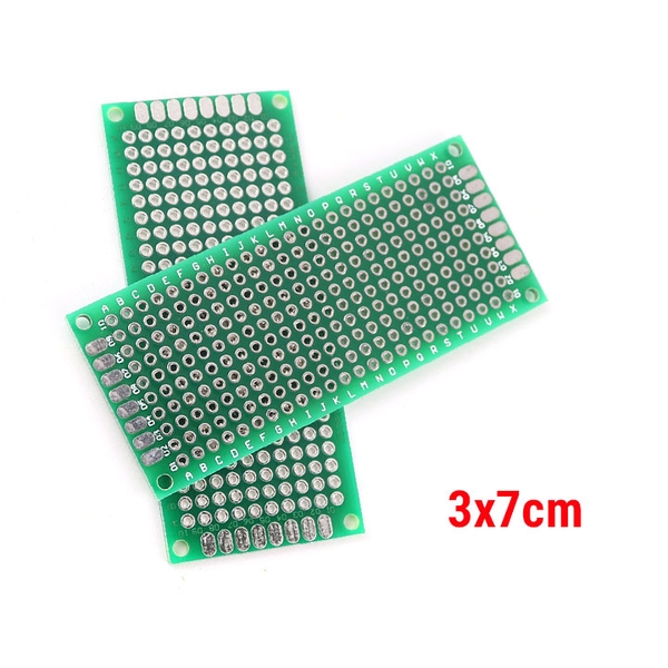 Phíp Đồng Đục Lỗ 2 Mặt PCB Xanh Tốt Dày 1.6mm
