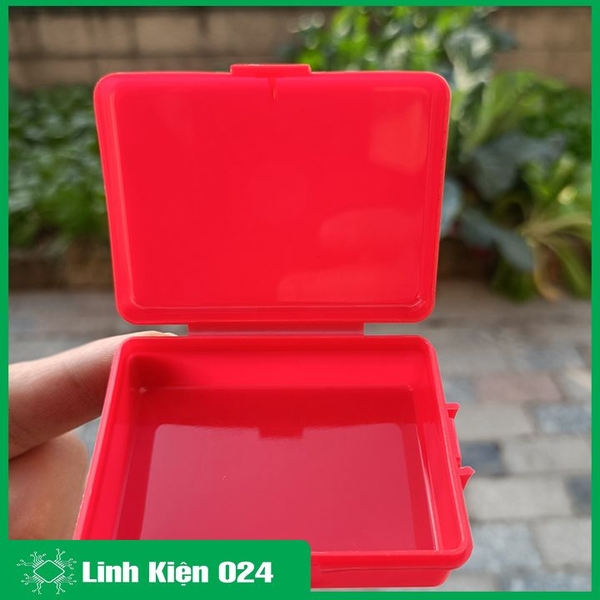 Hộp Nhựa Đỏ Kích Thước 6.8x5x2.5cm Hộp Lưu Trữ
