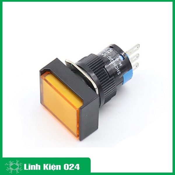 Nút Nhấn Đề Vuông 24VDC AL6 - A Nhấn Giữ Có Đèn Nhiều Màu