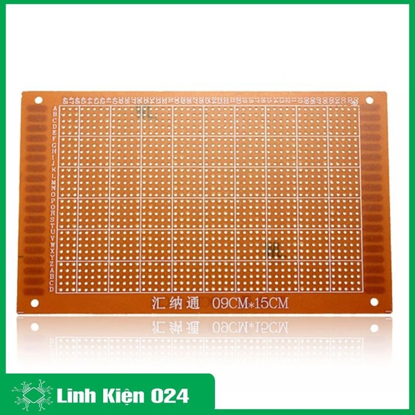 Bộ 2 Tấm PCB Phíp Đồng Đục Lỗ 9x15Cm ( Nâu )