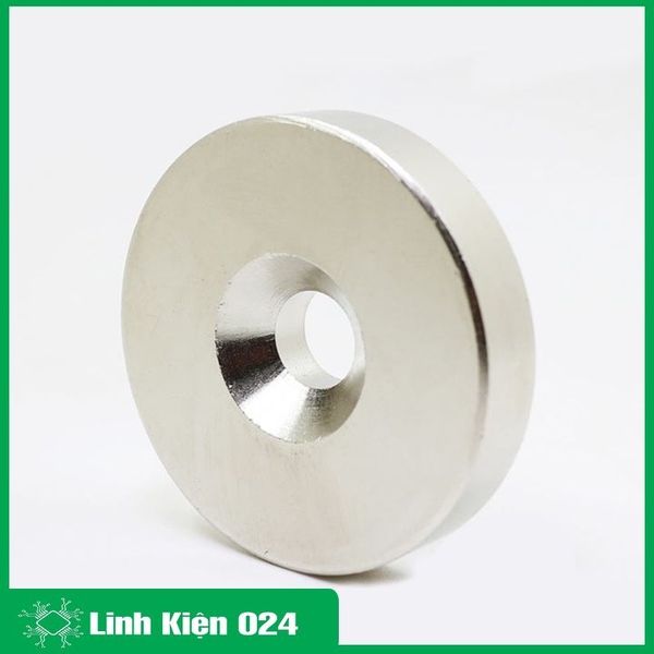 Bộ 2 Viên Nam Châm Đất Hiếm Tròn 15x3mm Có Lỗ 3mm ( Từ Tính Hút Cực Mạnh)
