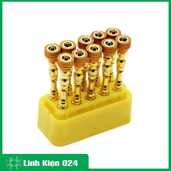 Hộp 10 Mũi Vặn Vít Mạ Vàng Cao Cấp