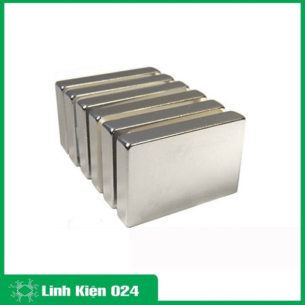 Nam Châm Đất Hiếm Chữ Nhật 50X30X10MM - 1 Viên