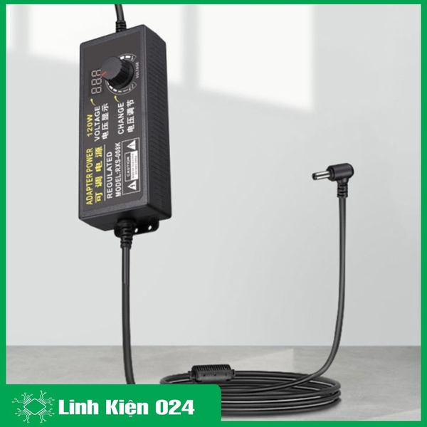 Adapter Điều Chỉnh Điện Áp 9-24VDC 5A Màn Hình Hiển Thị (5.5x2.1)