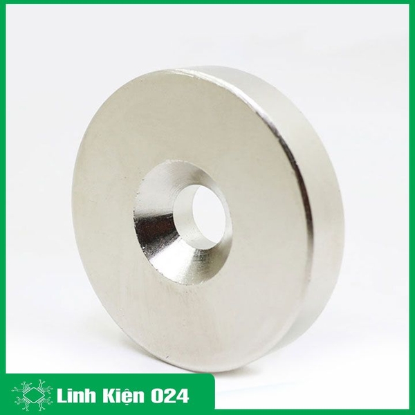 Bộ 5 Viên Nam Châm Đất Hiếm Tròn 15x3mm Có Lỗ 4mm Siêu Từ Tính