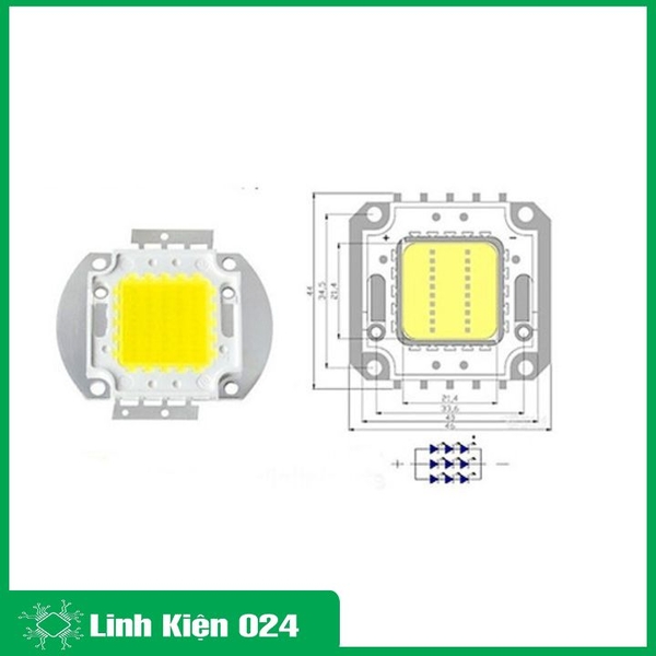 LED Luxeon Công Suất 100W 36V Sáng Trắng