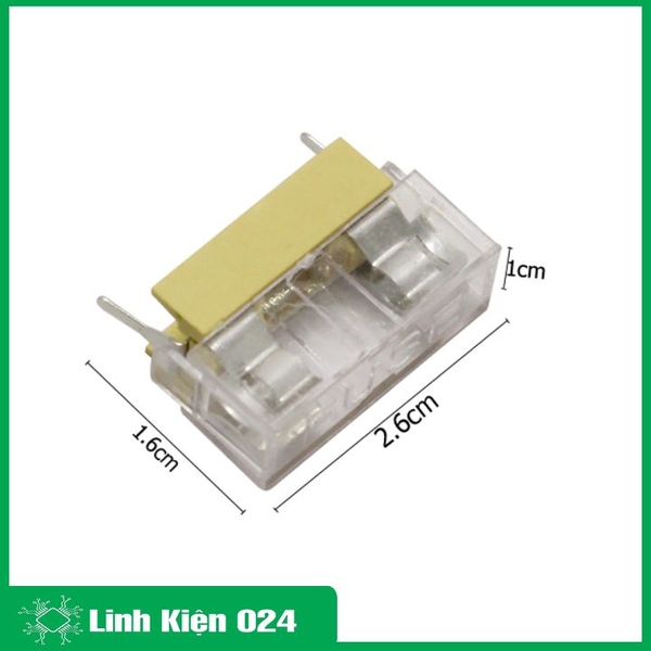 Đế Cầu Chì 5x20 - Có Nắp