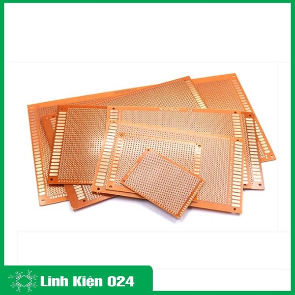 Phíp Đồng Lỗ - Bảng Mạch Đục Lỗ Sẵn PCB Nâu - Kích Thước 12x18MM