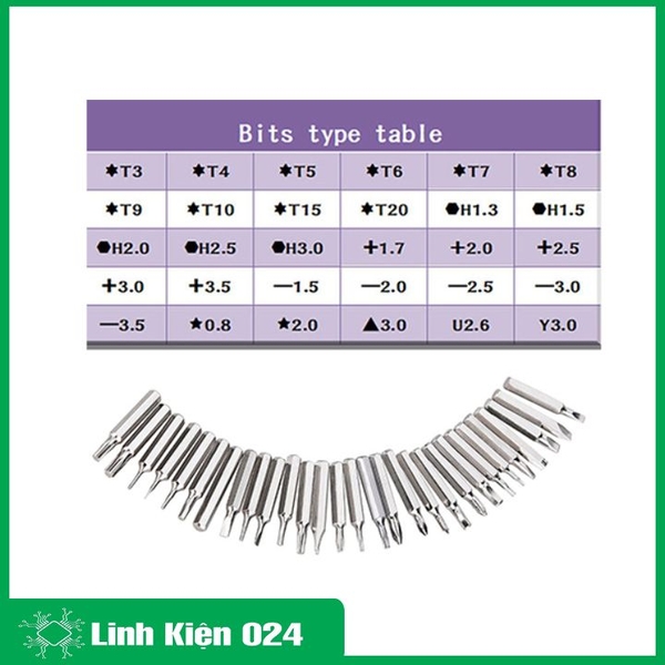 Bộ Tua Vít Đa Năng 31 đầu - Hộp Tròn