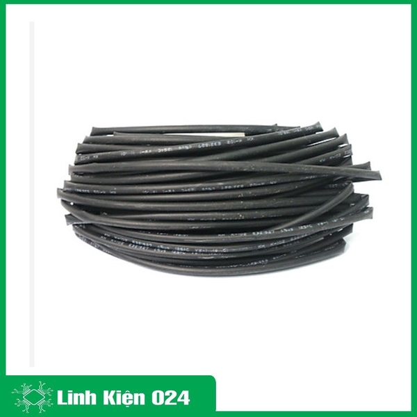 Bộ 10 Ống Gen Co Nhiệt Cách Điện, Mỗi Ống Dài 1m ( Đen ) - 3mm