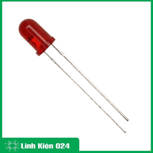 Gói 100 Con Led Phủ Màu 5mm - Màu Đỏ