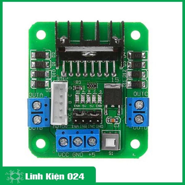 MODULE ĐIỀU KHIỂN ĐỘNG CƠ L298 XANH (K4B11)