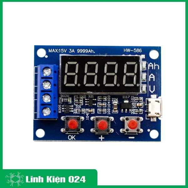 Mạch kiểm tra dung lượng pin Lithium 18650 Li-Ion Hw-586 Zb2L3 1.2v 12v (K2F6)