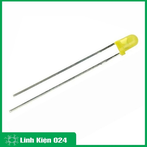 Gói 100 Con Led Phủ Màu 3mm - Màu Vàng