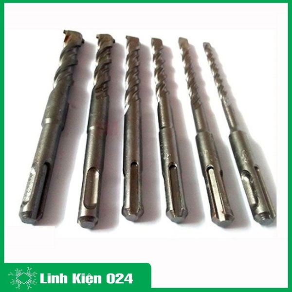 Bộ 4 Mũi Khoan Bê Tông Đuôi Gài BOSCH Đường Kính 6,8,10,12mm Loại Dài 16Cm Chất Lượng Cao
