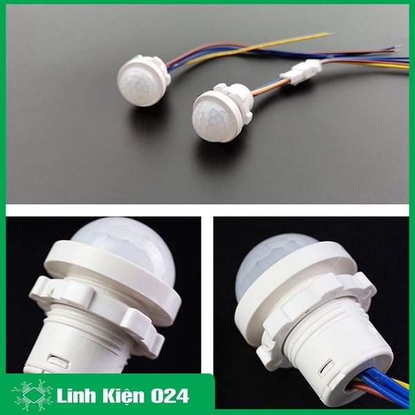 Cảm Biến Chuyển Động PIR Hồng Ngoại Phát Hiện Cơ Thể Người  Bật Tắt Đèn
