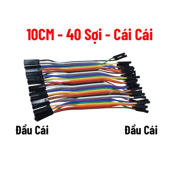 Dây Cắm Test Board 7 Màu Dài 10cm Đực-Cái/Đực-Đực-Cái-Cái