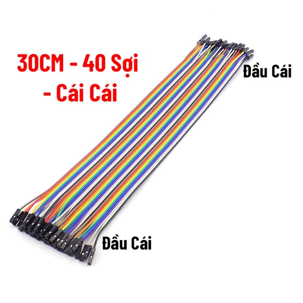 Dây Cắm Test Board 7 Màu Dài 30cm Đực-Cái/Đực-Đực-Cái-Cái