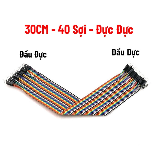 Dây Cắm Test Board 7 Màu Dài 30cm Đực-Cái/Đực-Đực-Cái-Cái