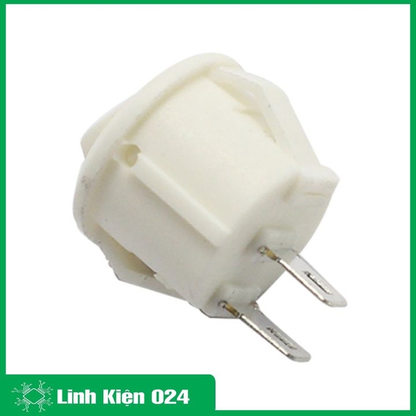 Công Tắc Tròn Nhỏ Màu Trắng Bập Bênh KCD1-103 (k1e11)