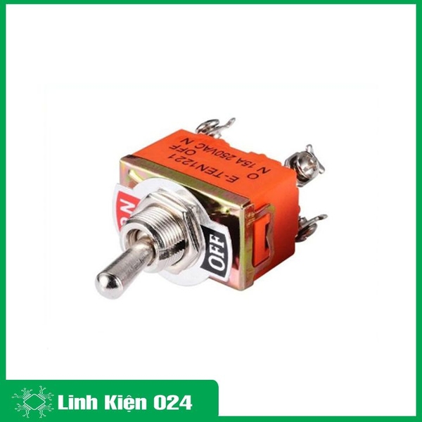 Công Tắc Gạt On/ Off 4 Chân 2 Trạng Thái 1221 250v 15A