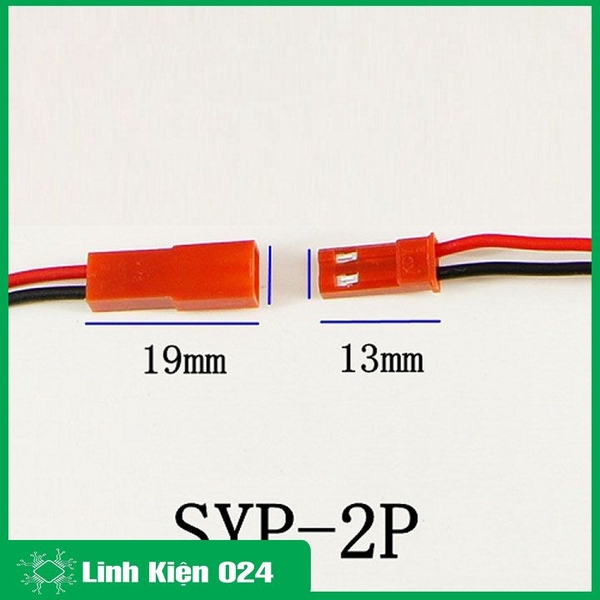 Dây Nối JST-2P Đỏ - 5 Đực 5 Cái