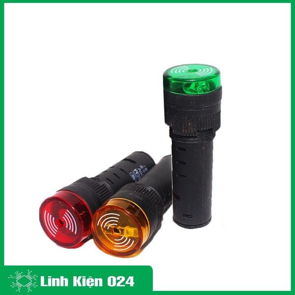 Đèn Báo Nguồn Có Còi AD16-16SM 12V