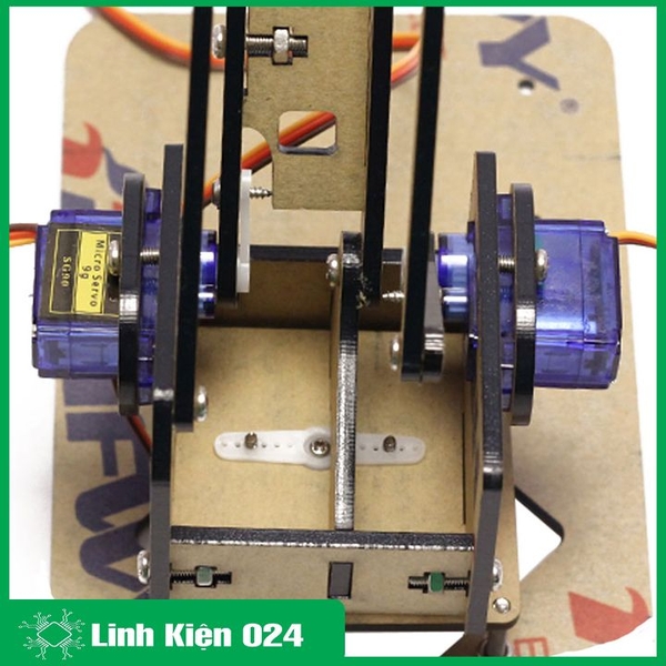 Full Bộ Cánh Tay Robot Arduino Uno Mica ( Kèm 04 Động Cơ Servo SG90, 01 Arduino Nano CH340, 01 Shield Mở Rộng Arduino NaNo )