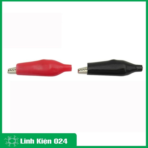 Bộ 10 Kẹp Cá Sấu Bền Chắc 3.5cm (5 Đỏ- 5 Đen)